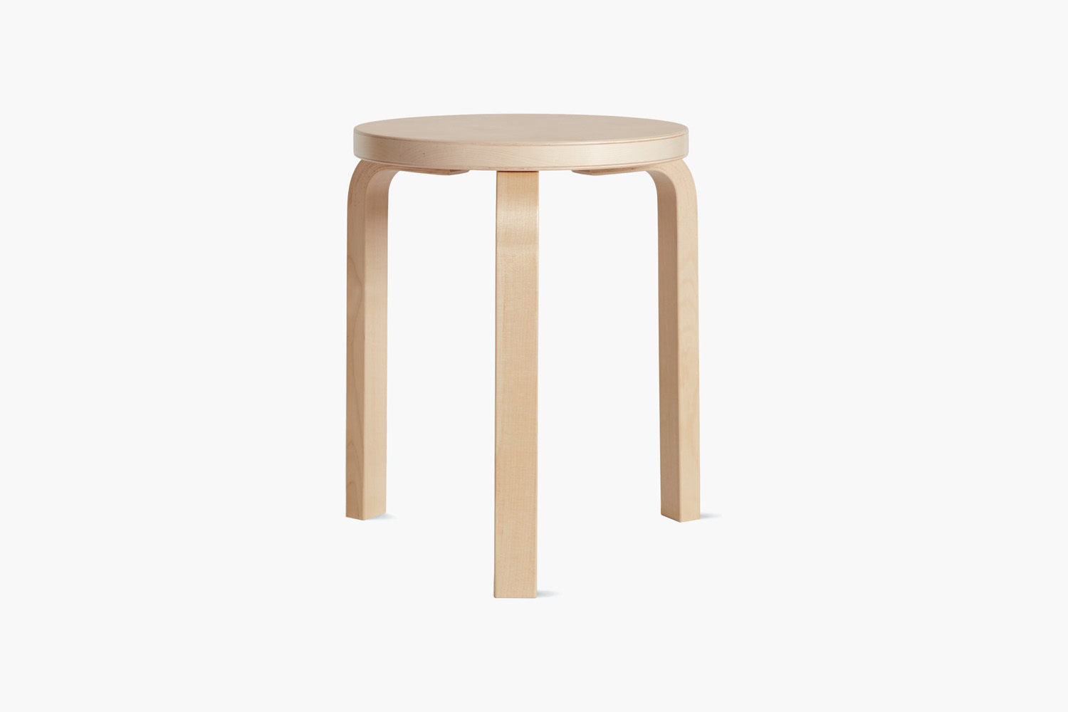 the classic aalto stool 60 birch, designed by alvar aalto and first presented i 14