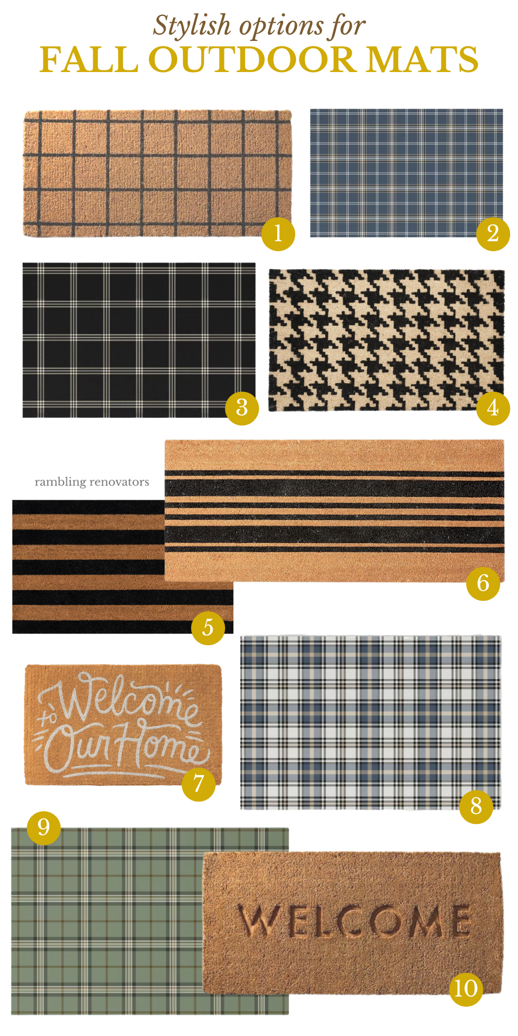 fall outdoor doormats, fall indoor outdoor door mats, fall entry, outdoor door mat