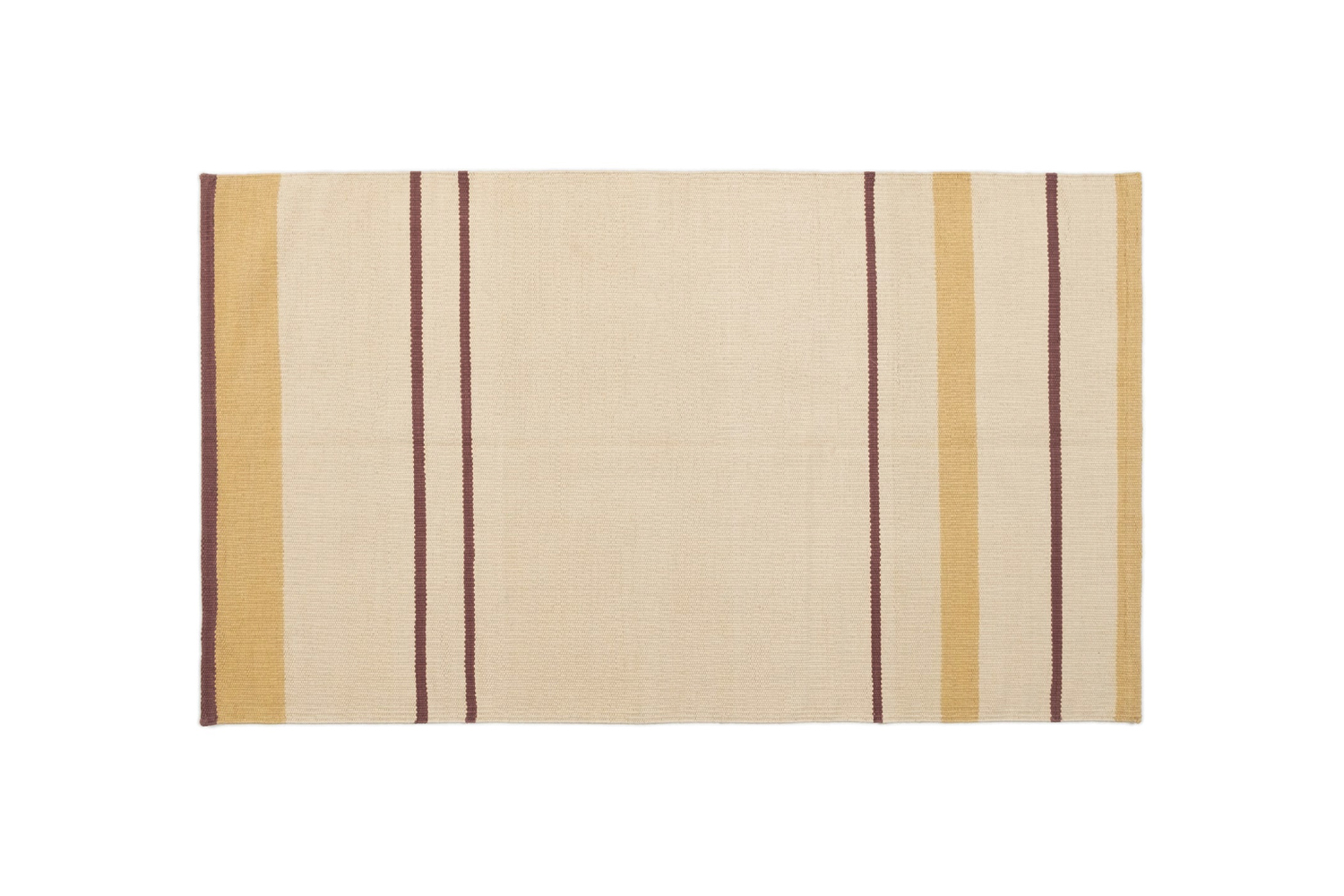 the revival running washable rug in butter is made of flatwoven cotton; \$\1\29 12