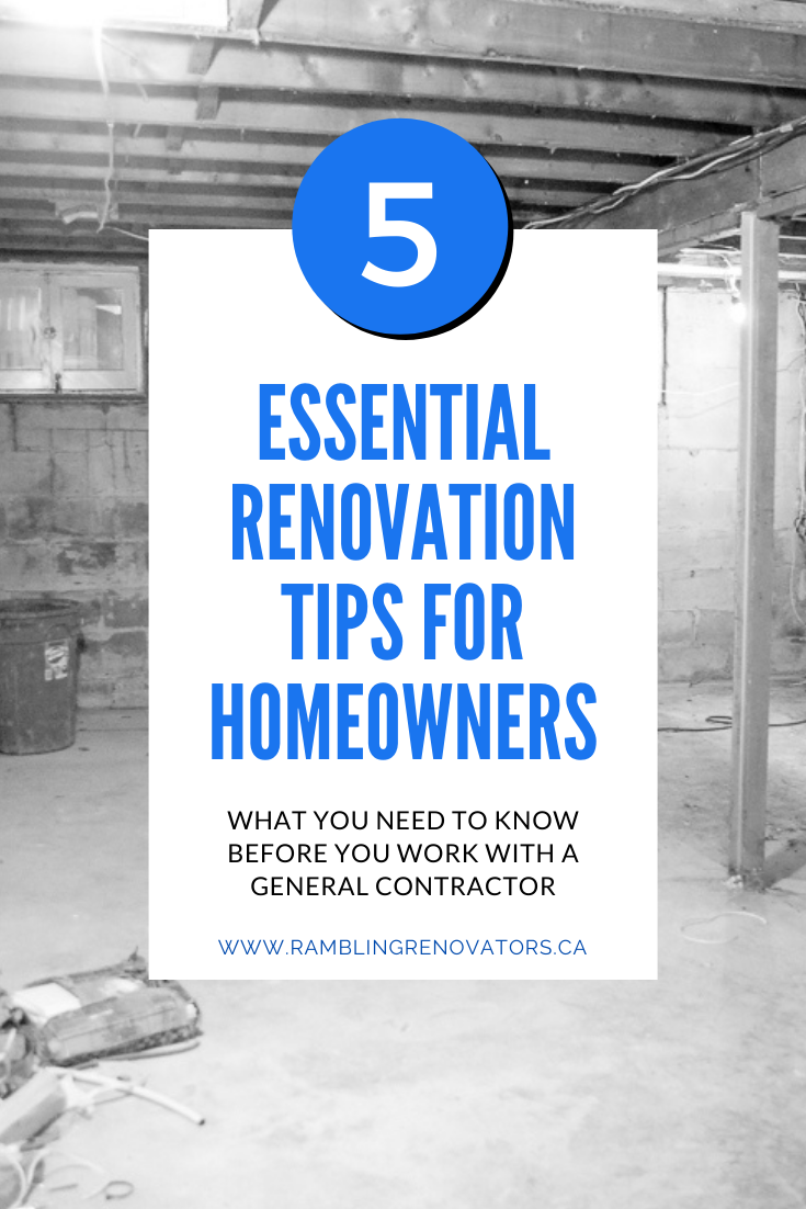 renovation tips, renovation tips for homeowners, homeowner renovation