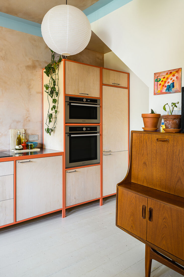 the cabinet fronts are made of birch plywood; the handles are from ikea. &# 10
