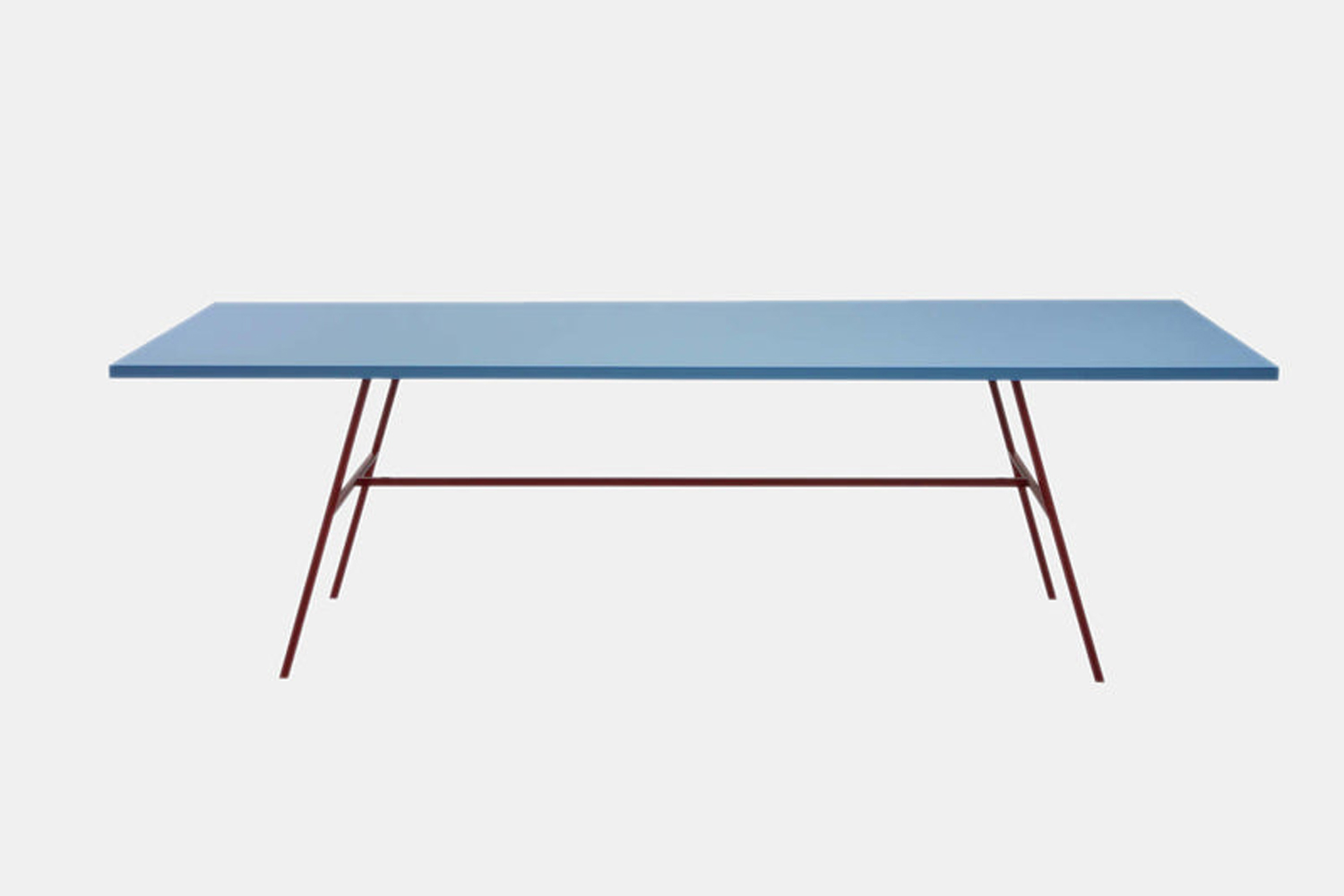 the muller van severen long table in light blue is \$5,580 at matter. 13