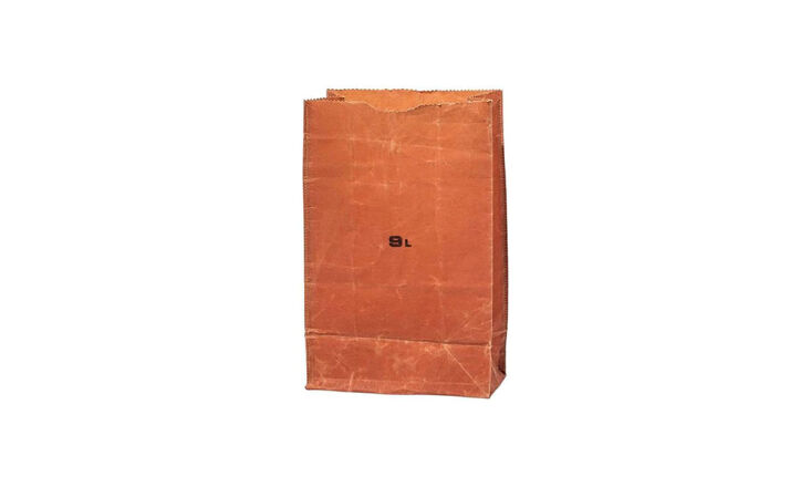 the waxed cotton grocery bag (sans handles) is \$\16 from boston general store. 16