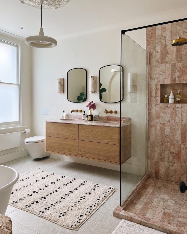 superbe salle de bain par Bianca Hall @frenchforpineapple